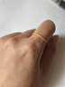 菜百首飾 黃金戒指 足金噴砂啞光素圈戒指小版計價(jià) 約2.05克約17號 曬單實(shí)拍圖