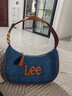 Lee飛織丹寧腋下包單肩餃子包通勤包書(shū)包38女神節送女友送老婆禮物 曬單實(shí)拍圖