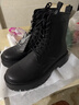 花花公子馬丁靴男靴子高幫秋冬季加絨棉鞋雪地靴男士鞋子男工裝切爾西男靴 黑色CPL1253350 41 男款 曬單實(shí)拍圖