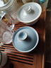 三勤堂泡普洱白茶蓋碗三才杯景德鎮陶瓷汝窯功夫茶具泡茶器敬茶碗 三才蓋碗天青（合格品） 曬單實(shí)拍圖