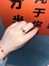 timebetter天然石榴石銀戒指女小眾高級感925銀活口女戒送證書(shū)紅色本命年 天然石榴石銀戒指/主石尺寸約6mm 開(kāi)口圈 曬單實(shí)拍圖
