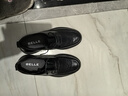 百麗通勤商務(wù)皮鞋2025男牛皮褶皺增高休閑鞋A1373AM4 黑色2  39 曬單實(shí)拍圖