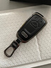 SWSR德國品牌汽車(chē)鑰匙套奧迪A6L鑰匙套2025款真皮a8專(zhuān)用a7l全包新q7車(chē) 【德國品質(zhì)】E款黑色(銀殼+方扣)24-19年新款 曬單實(shí)拍圖