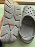 京東京造【抗菌洞洞鞋】涼鞋情侶旅行沙灘兩穿eva涼拖鞋男士水泥灰40-41 曬單實(shí)拍圖