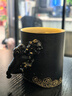 萬(wàn)仟堂高檔辦公杯 陶瓷杯男士水杯茶水分離馬克杯送禮客戶(hù) 杜虎杯黑鐵釉 曬單實(shí)拍圖