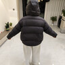 雅鹿短款羽絨服女款2025冬季新款韓版潮流加厚保暖面包服可拆卸帽外套 黑色 M 曬單實(shí)拍圖