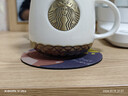星巴克（Starbucks）杯子陶瓷馬克杯經(jīng)典黑白情侶咖啡水杯帶蓋勺大容量家用禮物盒裝 白色單杯+金色勺子+瓷蓋 曬單實(shí)拍圖