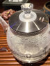 益茶福全自動(dòng)上水電熱水壺底部上水嵌入式茶臺功夫茶燒水壺飲水燒水一體機抽水玻璃煮茶壺保溫泡茶壺 SQ-008金色玻璃套裝 1L 曬單實(shí)拍圖