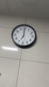 北極星（POLARIS）掛鐘時(shí)尚創(chuàng  )意客廳鐘表靜音簡(jiǎn)約石英鐘30cm 2842黑色 曬單實(shí)拍圖