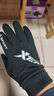 特步騎行手套保暖冬季男女士防寒棉毛線(xiàn)針織加絨黑手套觸屏防凍電動(dòng)車(chē) 曬單實(shí)拍圖