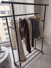 京東京造雙排掛衣架臥室陽(yáng)臺可移動(dòng)落地晾衣架室內掛衣服1.3米槍灰 曬單實(shí)拍圖