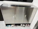 翱創(chuàng  )不銹鋼鞋柜門(mén)口家用鞋柜防銹大容量收納柜防水走廊陽(yáng)臺儲物柜鞋架 入戶(hù)門(mén)鞋柜 曬單實(shí)拍圖