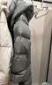 雪中飛（SNOWFLYING）羽絨服女士中長(cháng)款2025冬季新款時(shí)尚甜美花苞袖直筒保暖外套 曬單實(shí)拍圖