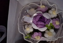 手工編織毛線(xiàn)花束成品生日禮物送女友擺件送媽媽圣誕情人節禮物 手工針織成品花束-藍玫瑰（送禮袋賀卡） 曬單實(shí)拍圖