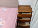 仟藝繪全實(shí)木斗柜整裝收納柜床頭柜現代簡(jiǎn)約家用小柜子客廳抽屜式儲物柜 窄三斗胡桃【長(cháng)45*寬40*高64cm】 曬單實(shí)拍圖