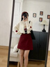 浪莎韓系西裝半身裙秋冬季2026春季新款高腰顯瘦小個(gè)子加厚包臀短裙 曬單實(shí)拍圖
