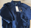 優(yōu)衣庫童裝男童女童針織工裝茄克水洗產(chǎn)品外套新年紅色夾克484846 67 海藍色 160 曬單實(shí)拍圖