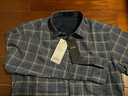 杉杉【加絨加厚】襯衫男長(cháng)袖冬季商務(wù)休閑色織格紋純棉翻領(lǐng)保暖襯衣 曬單實(shí)拍圖