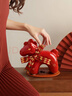貝漢美（BHM）馬年擺件文創(chuàng  )禮物桌面客廳新年高檔公司年會(huì )伴手禮本命年吉祥物 【龍駒燃霞·赤焰駿】好運馬紅色大號（ 禮盒裝） 曬單實(shí)拍圖