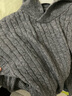 歐貝汐連帽毛衣女秋冬慵懶風(fēng)外套2026新款小個(gè)子內搭打底針織衫灰色上衣 灰色 均碼 【建議80-120斤】 曬單實(shí)拍圖