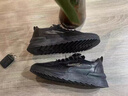 回力瑞男鞋秋冬季運動(dòng)黑色板鞋廚師廚房工作防水防滑休閑皮鞋勞保鞋子男 黑色 42 曬單實(shí)拍圖