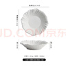 馳度不規則花邊湯盤(pán)家用ins風(fēng)創(chuàng  )意高級感盤(pán)子酒店餐具簡(jiǎn)約沙拉盤(pán)菜盤(pán) 8.8英寸圓形綻放湯盤(pán)-白瓷 曬單實(shí)拍圖