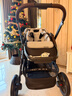 UPPAbabyVISTA V3高景觀(guān)嬰兒車(chē)雙向 可坐可躺折疊 新生兒寶寶推車(chē) 燕麥灰【不含睡籃】 曬單實(shí)拍圖