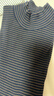 優(yōu)衣庫女裝羅紋條紋高領(lǐng)T恤/長(cháng)袖小高領(lǐng)內搭481026 69 藏青色 XL /165/92A 曬單實(shí)拍圖