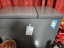 美的（Midea）210L雙溫雙箱家用冰柜大冷凍小冷藏兩用臥式冷柜冰箱電子控溫一級能效BCD-210DKEM(E)灰國家補貼 曬單實(shí)拍圖