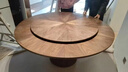 詠幻旋轉變形伸縮胡桃木圓餐桌中式家用實(shí)木小戶(hù)型餐桌椅簡(jiǎn)約圓桌組合 縮小1.35米展開(kāi)1.9米 曬單實(shí)拍圖
