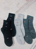 貓人男士襪子男秋冬100%純棉吸汗中筒襪10A抑菌防臭透氣運動(dòng)長(cháng)筒襪6雙 曬單實(shí)拍圖
