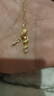 周六福蛇來(lái)運轉黃金項鏈女生肖蛇足金吊墜生日禮物計價(jià)A0613100 約3.61g 曬單實(shí)拍圖