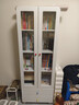 蘭慕坊實(shí)木書(shū)柜落地一體靠墻帶玻璃柜子 【實(shí)木彩色拉手款】五層款長(cháng)60cm 曬單實(shí)拍圖