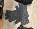 玖慕（JIUMU）綿羊毛保暖手套男冬季加厚針織毛線(xiàn)手套戶(hù)外開(kāi)車(chē)騎車(chē)防寒觸屏手套 曬單實(shí)拍圖