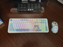 邁從（MCHOSE）K99 V3客制化機械鍵盤(pán)無(wú)線(xiàn)藍牙有線(xiàn)三模結構全鍵熱插拔電競游戲辦公筆記本ipad通用 K99 V3 晴空藍-琉光冰淇淋軸 曬單實(shí)拍圖