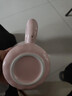可愛(ài)fufu生日蛋糕馬克杯帶蓋勺陶瓷杯送女生高顏值有意義生日禮物 漢堡生日蛋糕杯+勺1個(gè)350ml 曬單實(shí)拍圖