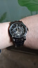 自動(dòng)機芯指針式高檔商務(wù)休閑夜光防水手表男款鏤空非機械表 【日歷款】黑帶黑面 曬單實(shí)拍圖