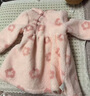 戴維貝拉（DAVE＆BELLA）女童連衣裙夾棉加厚寶寶裙子中國風(fēng)兒童公主裙秋冬新款童裙 粉色花朵【現貨】 100 cm（建議身高90-100cm） 曬單實(shí)拍圖