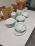 景德鎮（jdz）官方陶瓷飯碗影青瓷餐具套裝無(wú)鉛純色碗碟面碗湯盤(pán)喬遷搬家禮物 流影大湯勺 曬單實(shí)拍圖