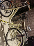 鳳凰牌自行車(chē)女士老人學(xué)生輕便成人代步通勤車(chē)24/26寸淑女單車(chē) 米黃色 24英寸 曬單實(shí)拍圖