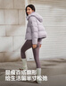 波司登（BOSIDENG）25新款羽絨服女短款90絨可脫卸帽小個(gè)子顯高顯瘦彈力收腰保暖外套 丁香草紫6435 S 160/84A 體重約100-110斤 曬單實(shí)拍圖