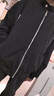 棉致夾克男冬季潮牌設計感上衣保暖加絨外套男飛行棒球服 黑色 2XL 曬單實(shí)拍圖
