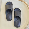 名創(chuàng  )優(yōu)品（MINISO）小云盾回彈拖eva抗菌拖鞋女夏季室內家居防臭浴室洗澡防滑拖鞋男 黑巧軟芯【AG+抗菌】 抑菌率＞99% 42-43 曬單實(shí)拍圖