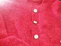 晚白【新品】冬款穿搭新年騏驥紅短款小個(gè)子上衣針織開(kāi)衫外套 紅色 L 曬單實(shí)拍圖