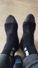 浪莎襪子男秋冬純棉抑菌防臭運動(dòng)襪男士襪子全棉吸汗舒適中筒男襪6雙 曬單實(shí)拍圖