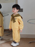 班喜迪兒童套裝春裝2026新款時(shí)髦洋氣女寶寶衛衣男童褲子春秋季衣服童裝 黃色 100 曬單實(shí)拍圖