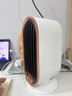 暖風(fēng)機取暖器家用電暖器電熱取暖器桌面小太陽(yáng)電暖氣迷你冷暖兩用宿舍臥室床頭節能傾倒斷電 米白色【普通款-僅熱風(fēng)】 升級PTC陶瓷+傾倒斷電 曬單實(shí)拍圖