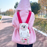 嬉皮狗（hipidog）狗狗背包聯(lián)名便攜胸前包泰迪比熊小型幼犬秋冬外出保暖寵物雙肩包 德羅紅 L（適用體重11-15斤） 曬單實(shí)拍圖