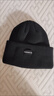 回力毛線(xiàn)帽男士秋冬季包頭保暖針織帽子嘻哈時(shí)尚潮牌顯臉小冷帽百搭 黑色 均碼 曬單實(shí)拍圖