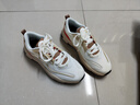 鴻星爾克男鞋復古國潮休閑鞋厚底老爹鞋軟彈跑鞋百搭運動(dòng)鞋子赤帝 微晶白/麋鹿棕 42 曬單實(shí)拍圖